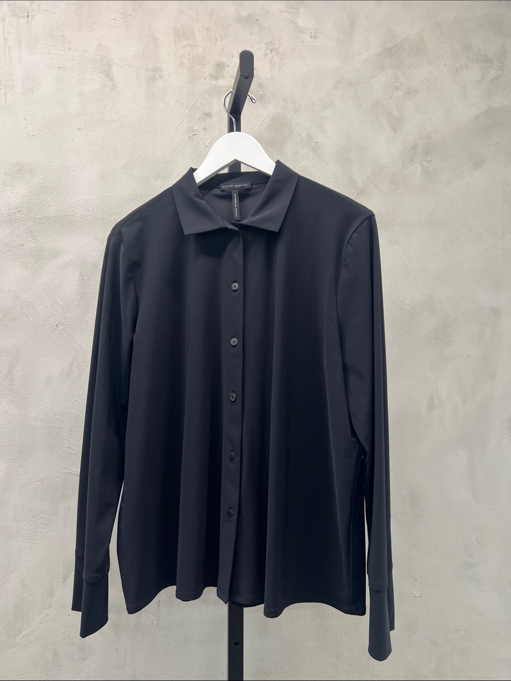 Sarah Pacini Men's Black Long-Sleeve Dress Shirt